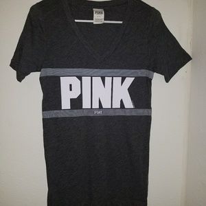 Dark Gray PINK shirt NWOT